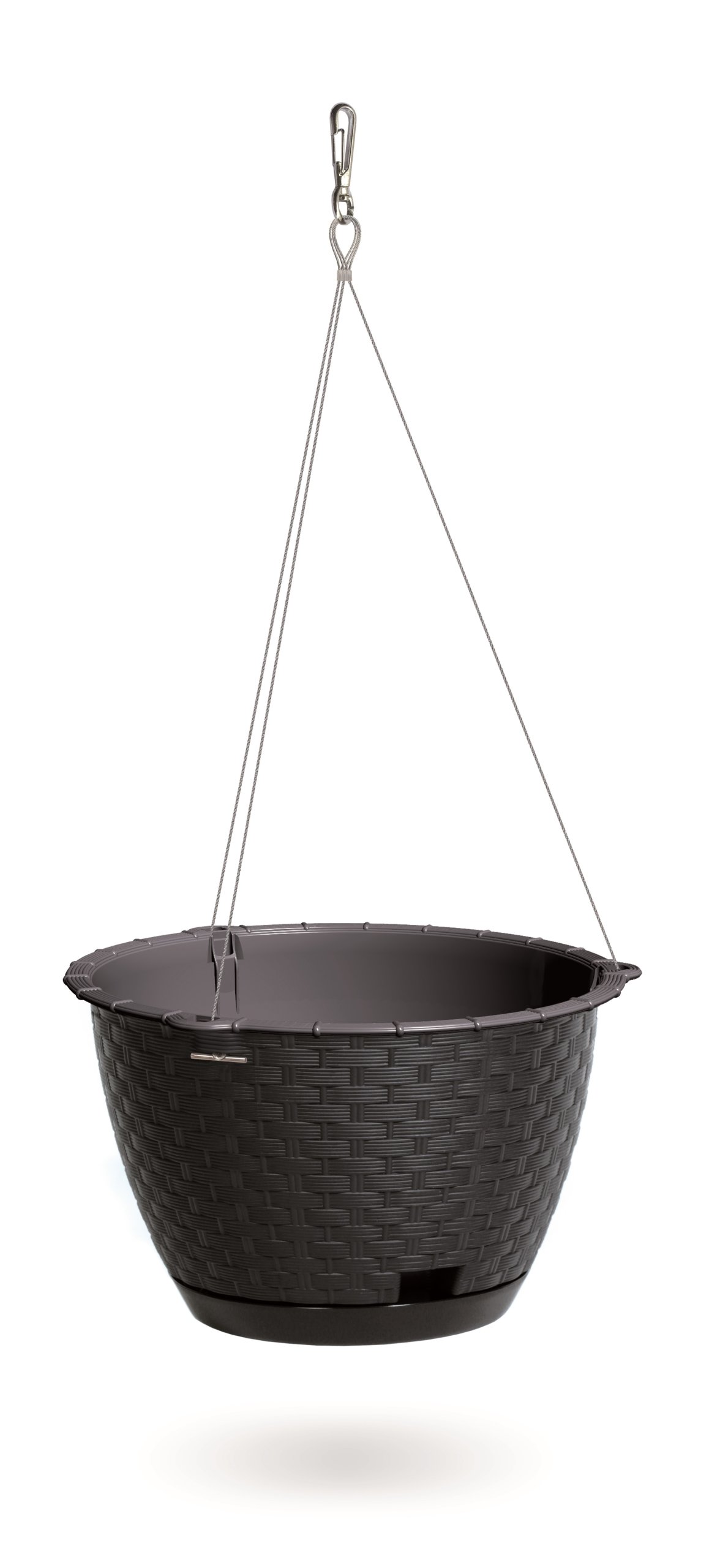 

Wisząca doniczka z podstawką Rattan 25x16cm