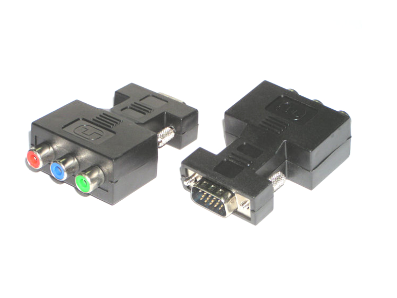 

Adapter przejście 3x Rca wtyk Vga
