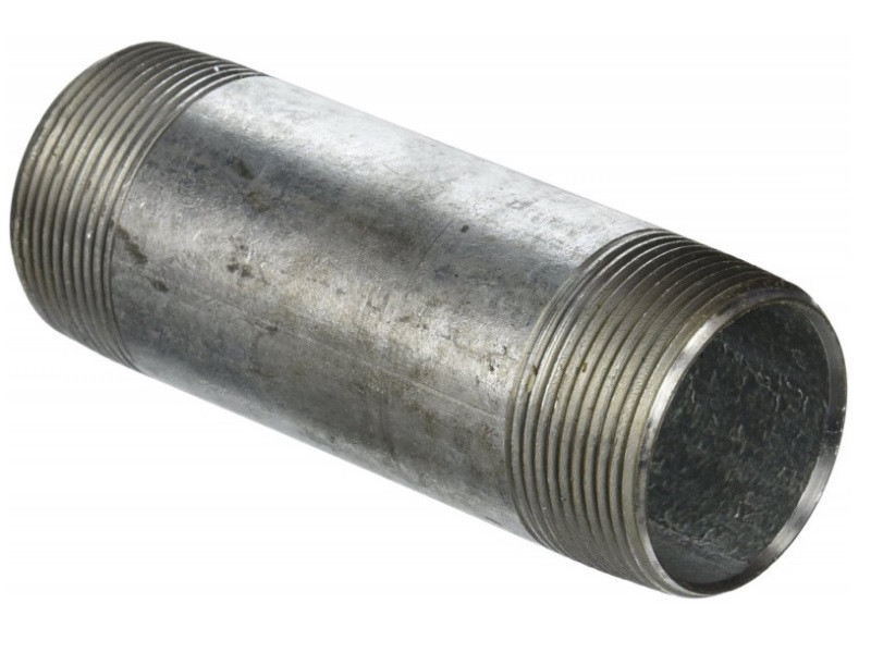 Купить РЕЗЬБОВАЯ ТРУБА 1/2' x 80 ММ, ОЦИНКОВАННАЯ С ОБЕИХ СТОРОН ...