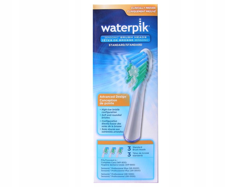 

Waterpik SRRB-3E końcówki do Szczoteczki SR-3000