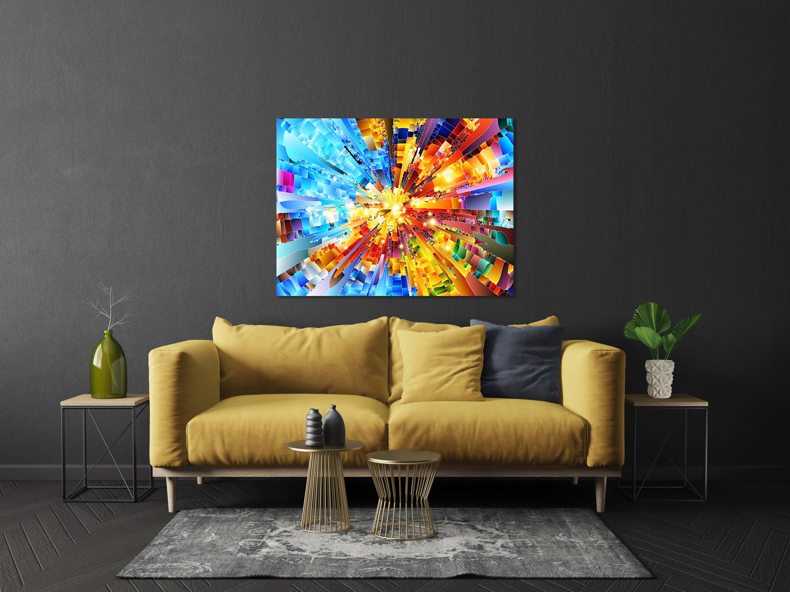 OBRAZ na płótnie ABSTRAKCJA 184107687 120x80 WZORY Marka inna