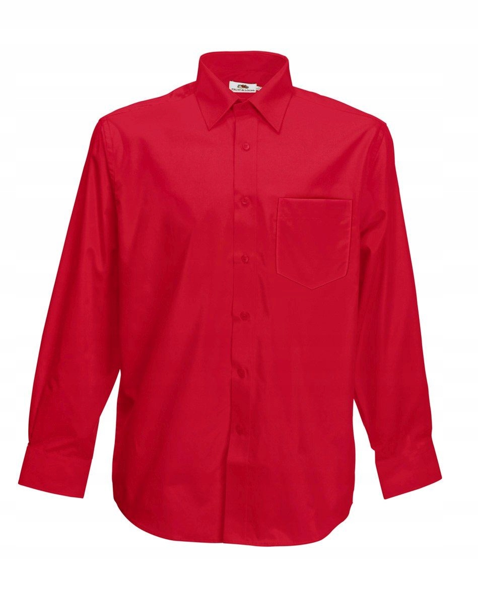

Men Poplin L/s Shirt Red M
