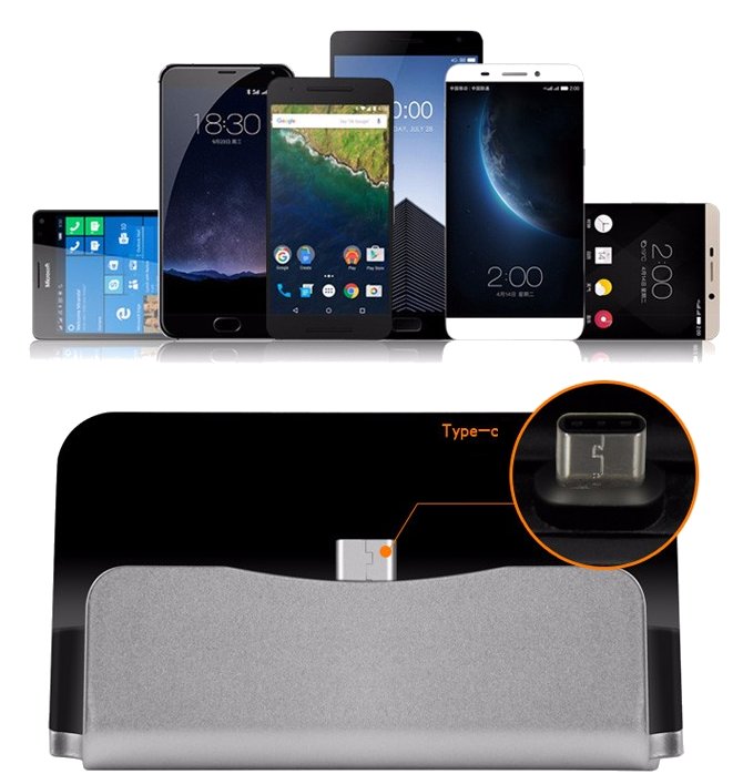 STACJA DOKUJĄCA BAZA Z KABELEM UNIWERSALNA NA ZŁĄCZE TYPE C - USB-C TYP C Marka NN