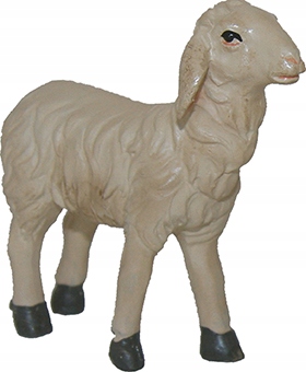 

Owca patrząca prosto- 4,6cm wysoka do figur 9-11cm