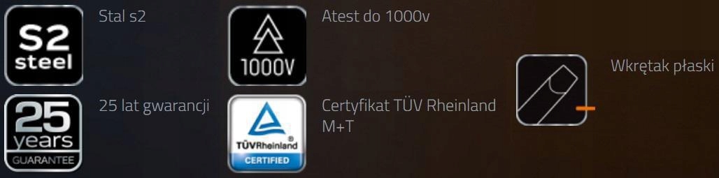 Wkrętak Płaski 1000V 4 x 100 mm STAL S2 NEO 04-152 Marka Neo Tools