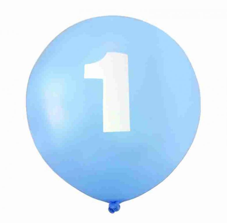 

Balon balony urodziny kolor niebieski cyferka 1