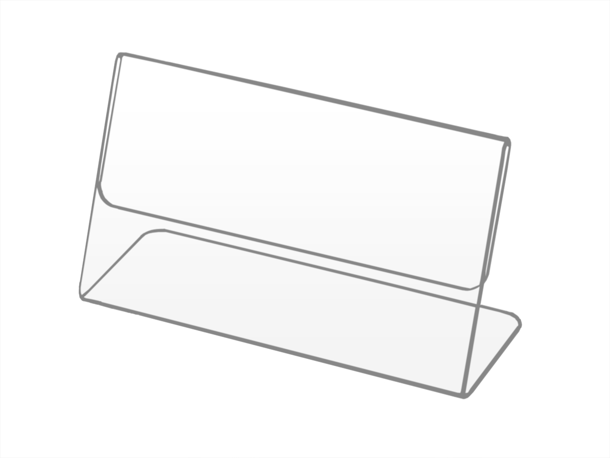 

Stojak Na Cenę,informacje Opis Cenówka 6x3cm Plexi