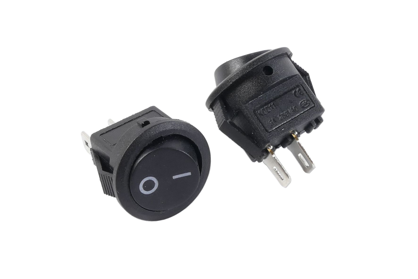 

Przełącznik Okrągły T120 Czarny Typ II Mini