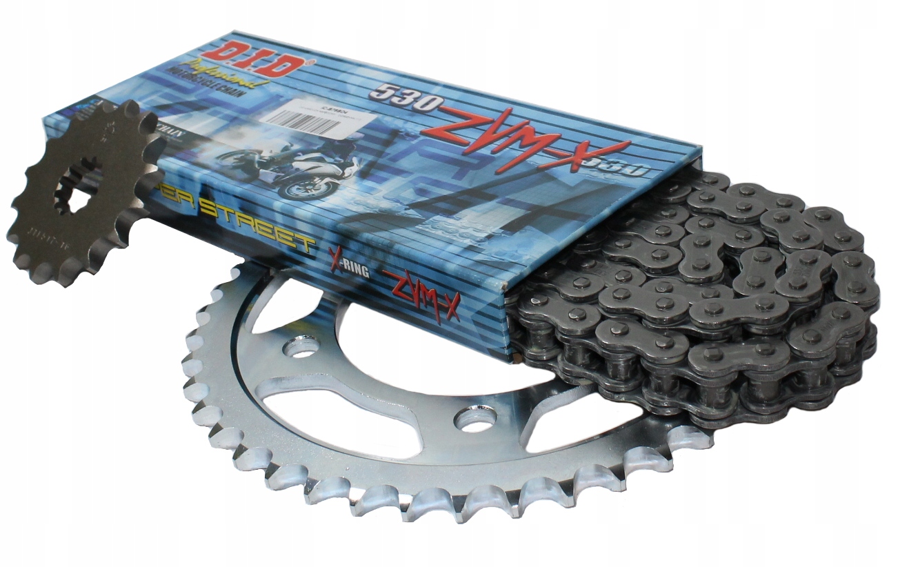 mao9.5様 Zestaw napęd-owy Kawasaki Z1000 2007-09r Zębatki + Łańcuch DID