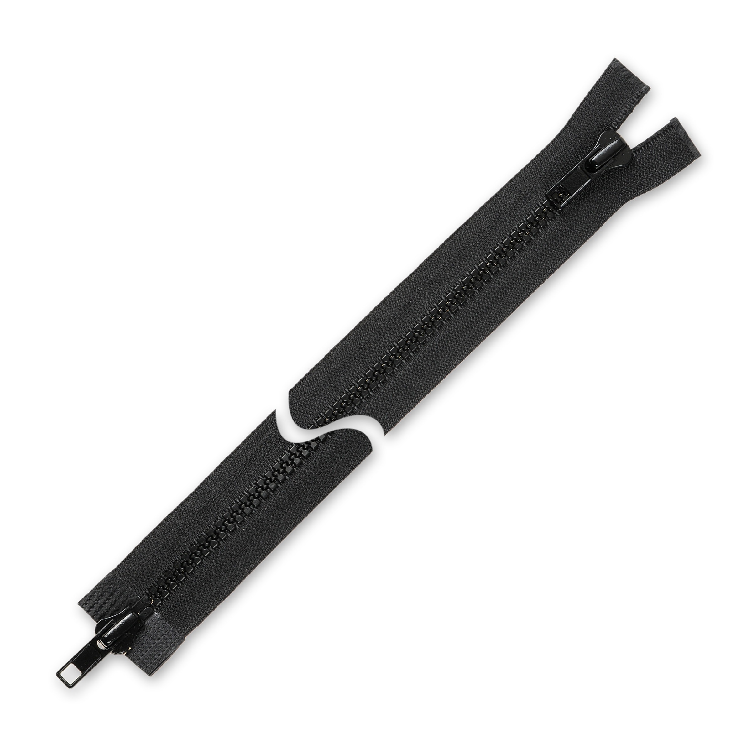 Zamek błyskawiczny 85 cm dwusuwakowy Czarny