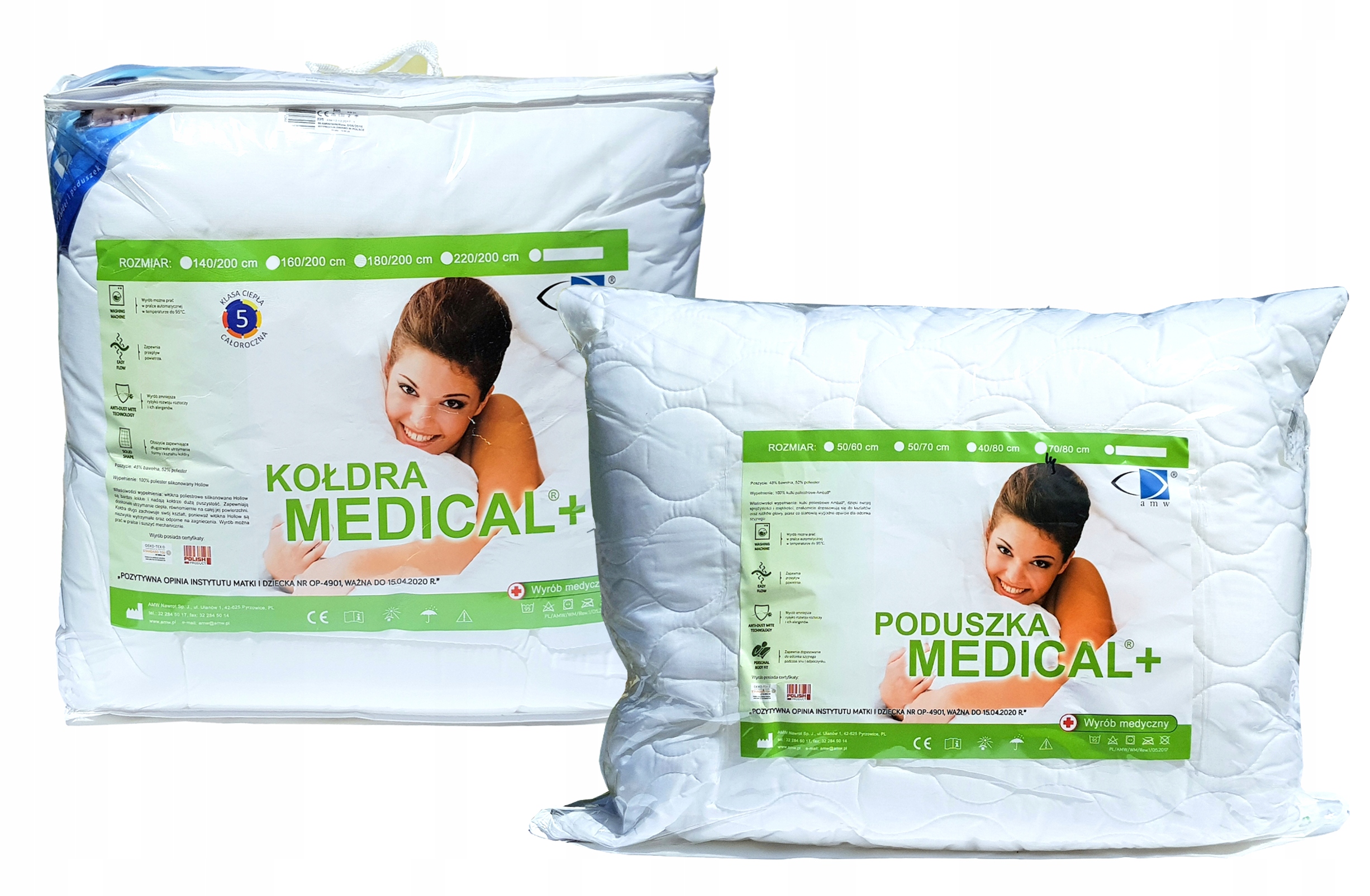 

Kołdra Dla Dziecka Medical 140X200 70X80 Zestaw