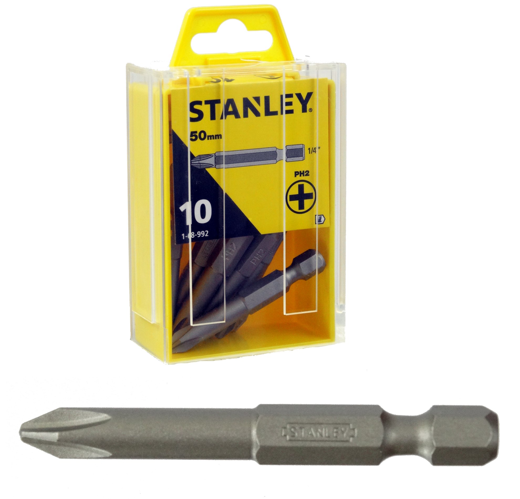 

Stanley bit bity grot końcówka Ph 2 x 50mm 10 szt