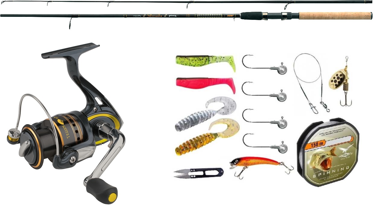 Jaxon wędka Spinningowa 2,7m/25g Kołowrotek Mikado