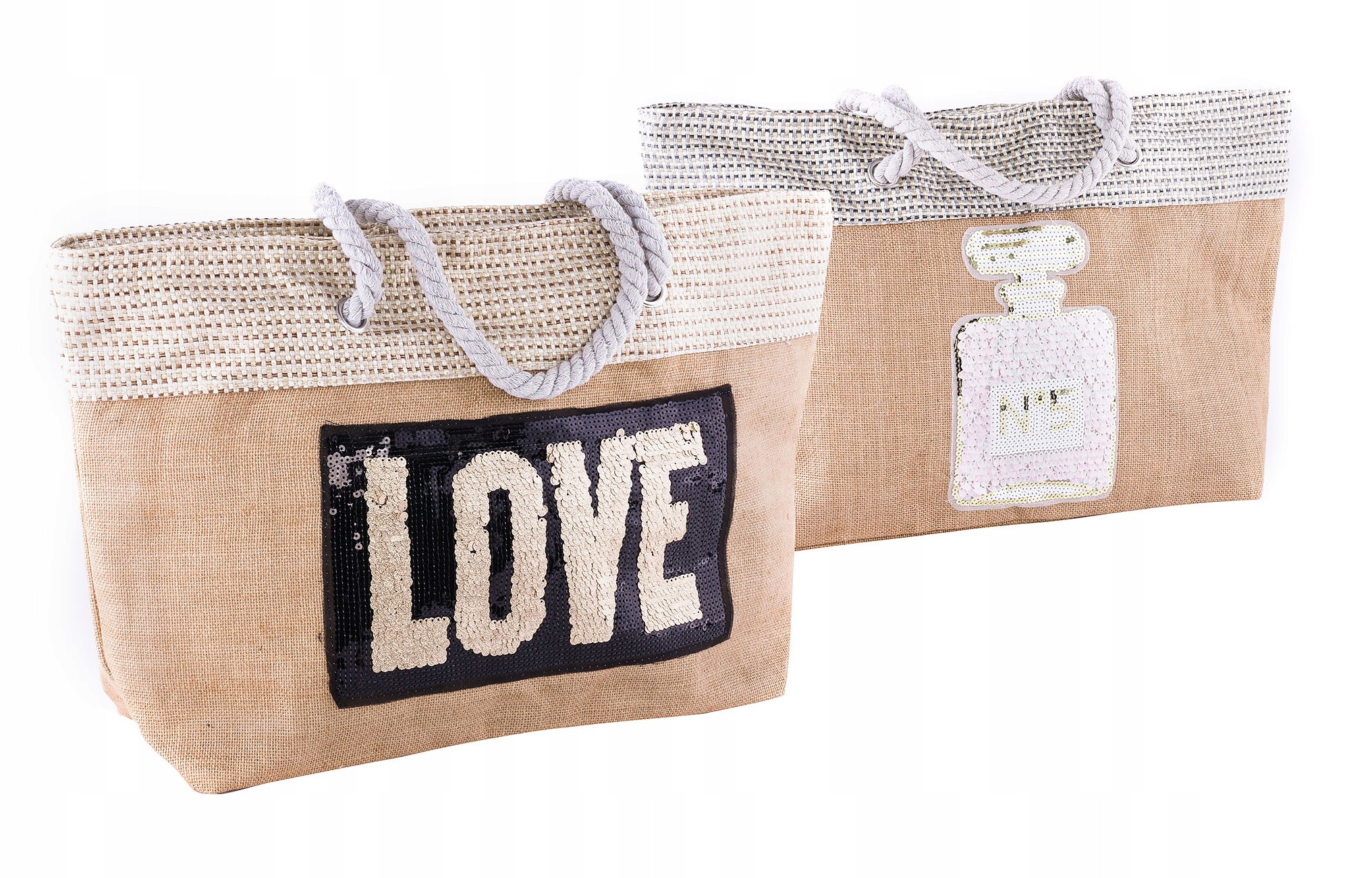 

Torba Plażowa Shopper Bag Torebka XXL Zapinana kol