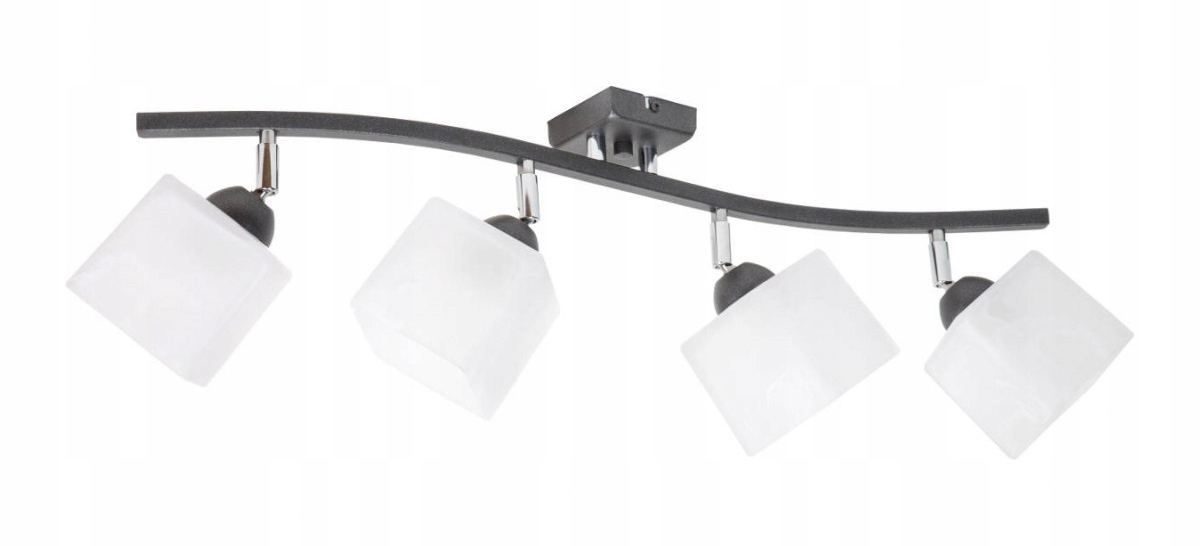 

Lampa Sufitowa Plafon 4x60W Led Regulowana Klosze