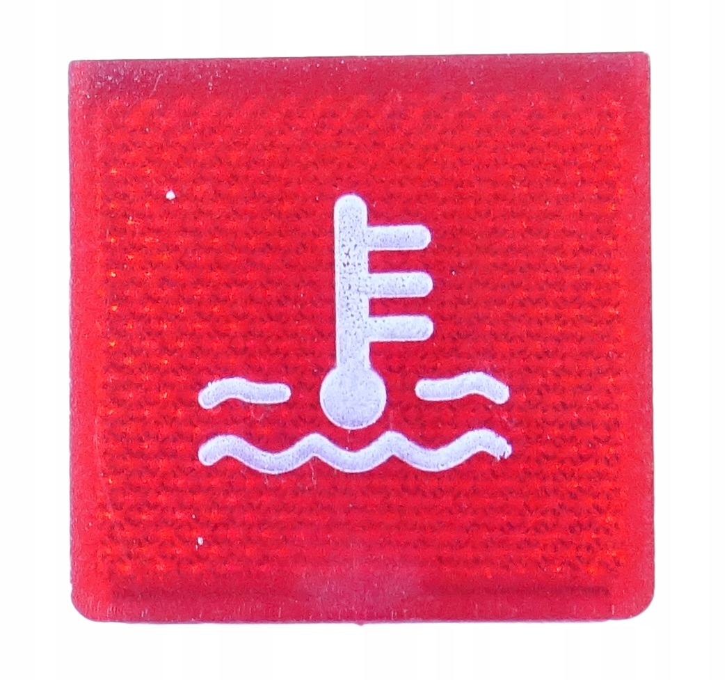Symbol płytka temperatura płynu chłodniczego, wody.
