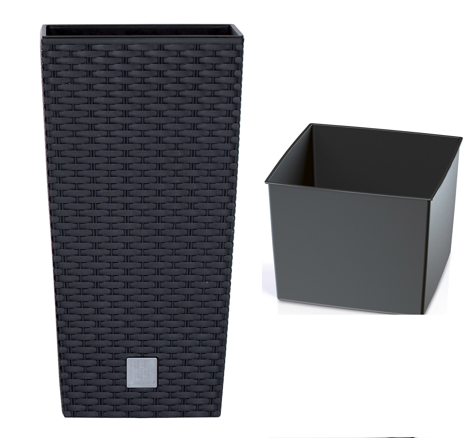 

Rattanowa doniczka z wkładem 29x55cm Donica