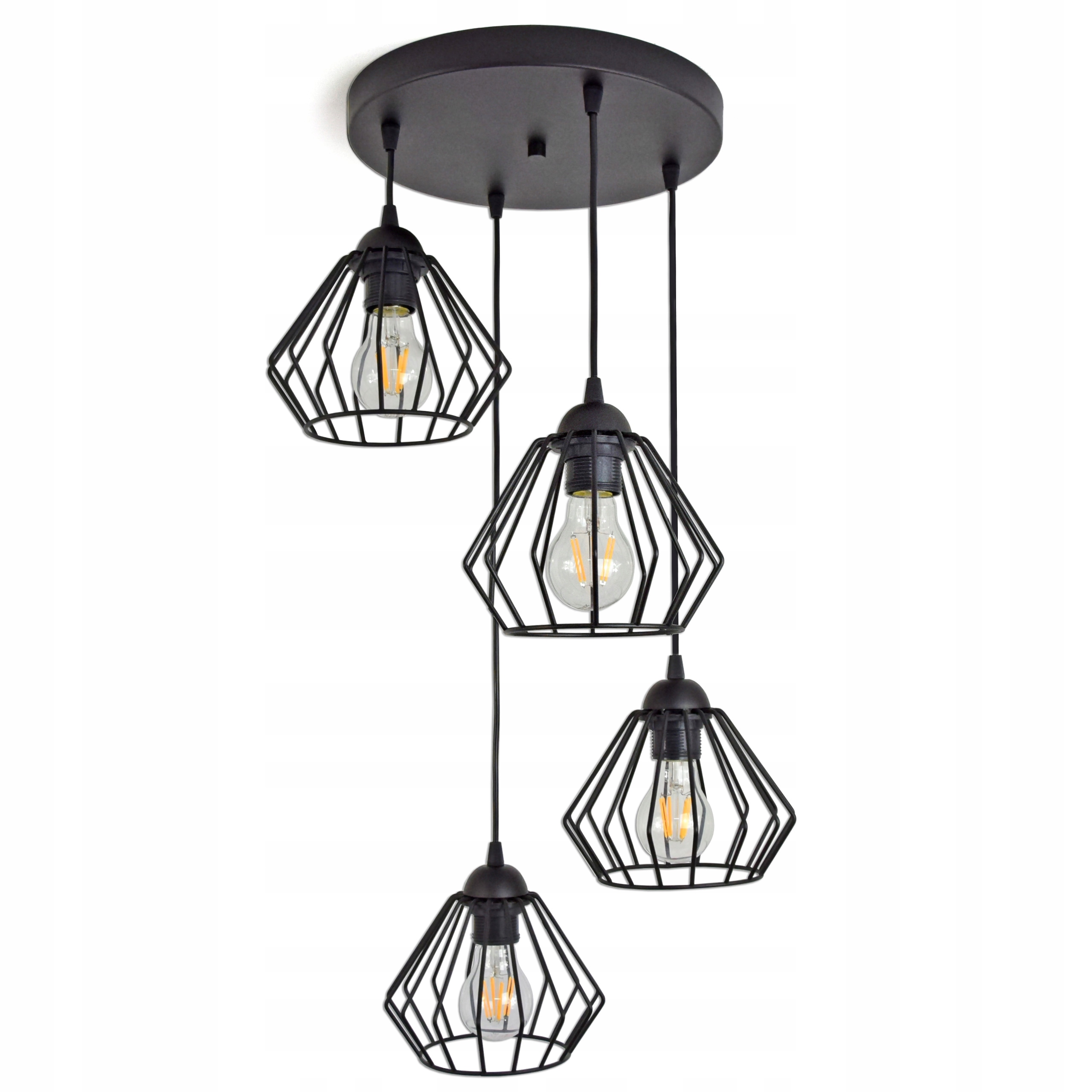 

Lampa Wisząca Sufitowa Żyrandol Brylant Led 724-E4