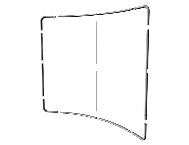 ŚCIANKA REKLAMOWA TEKSTYLNA HORYZONTALNA 300cm Marka Progres