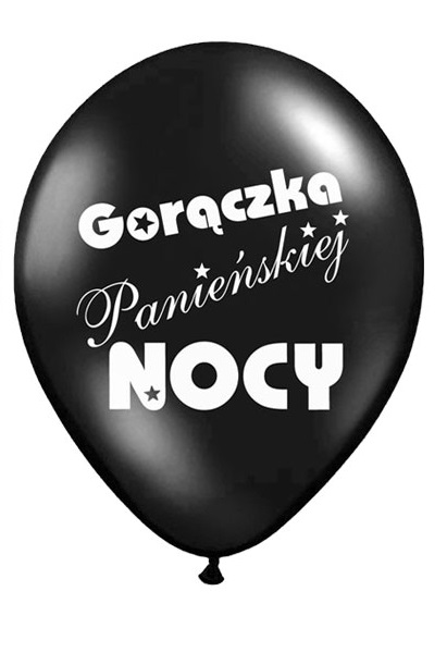 

Balony na wieczór panieński czarne 30cm 6szt