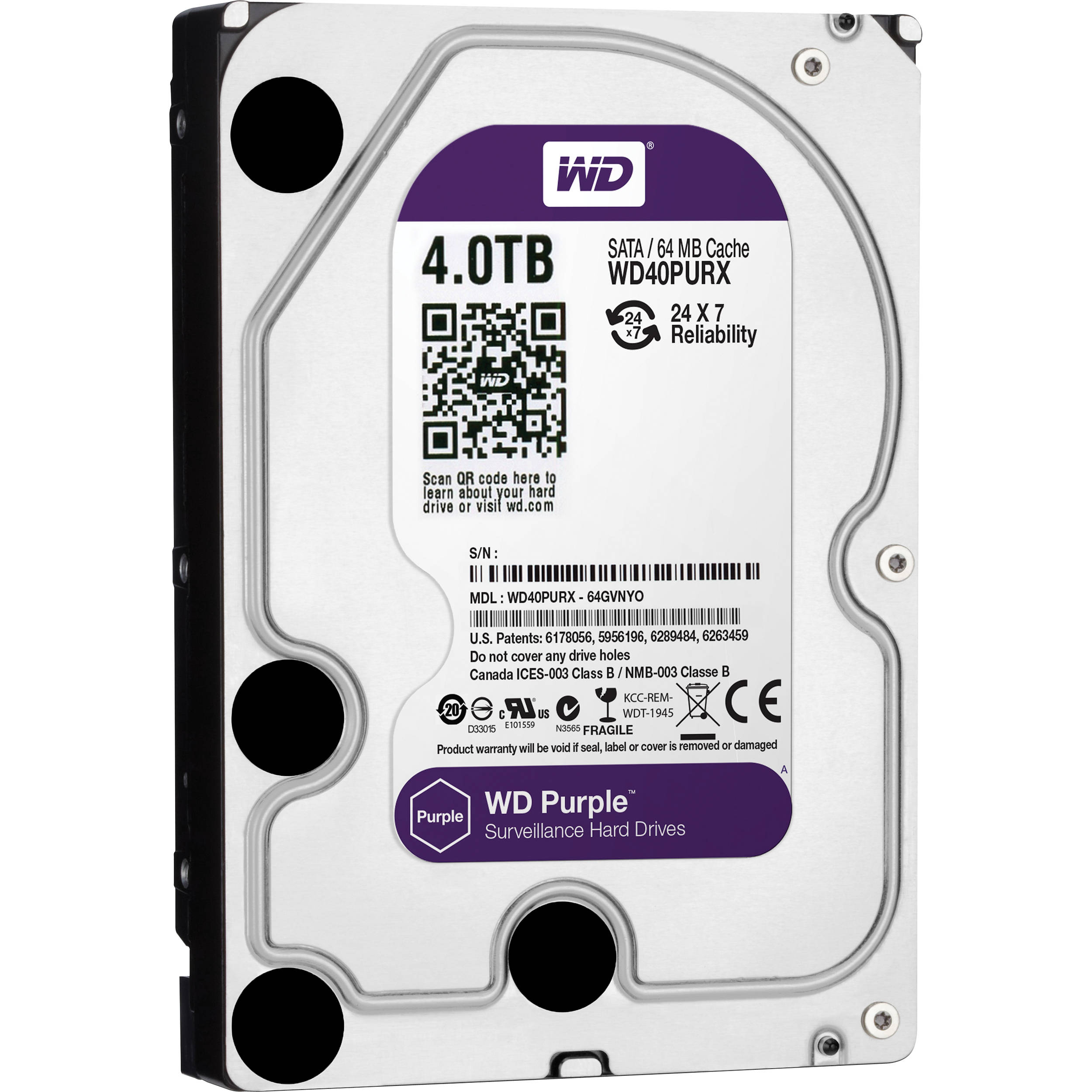 

Dysk Twardy 4TB Monitoring Cctv Wd Purple 3,5 Cala