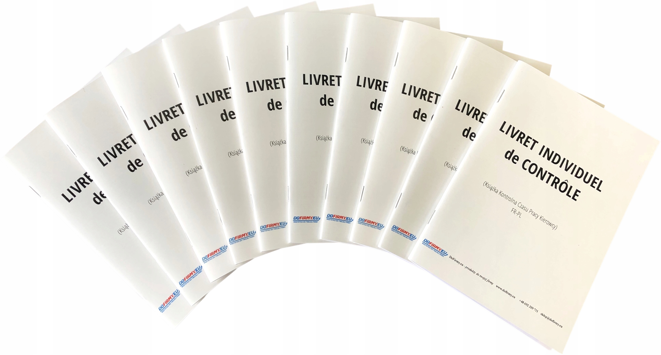 Kniha pracovní doby řidiče Francie LIC – 30 ks