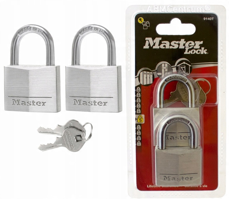 

2x Kłódka Do Furtki Szafki Wiaty Szopy Master Lock