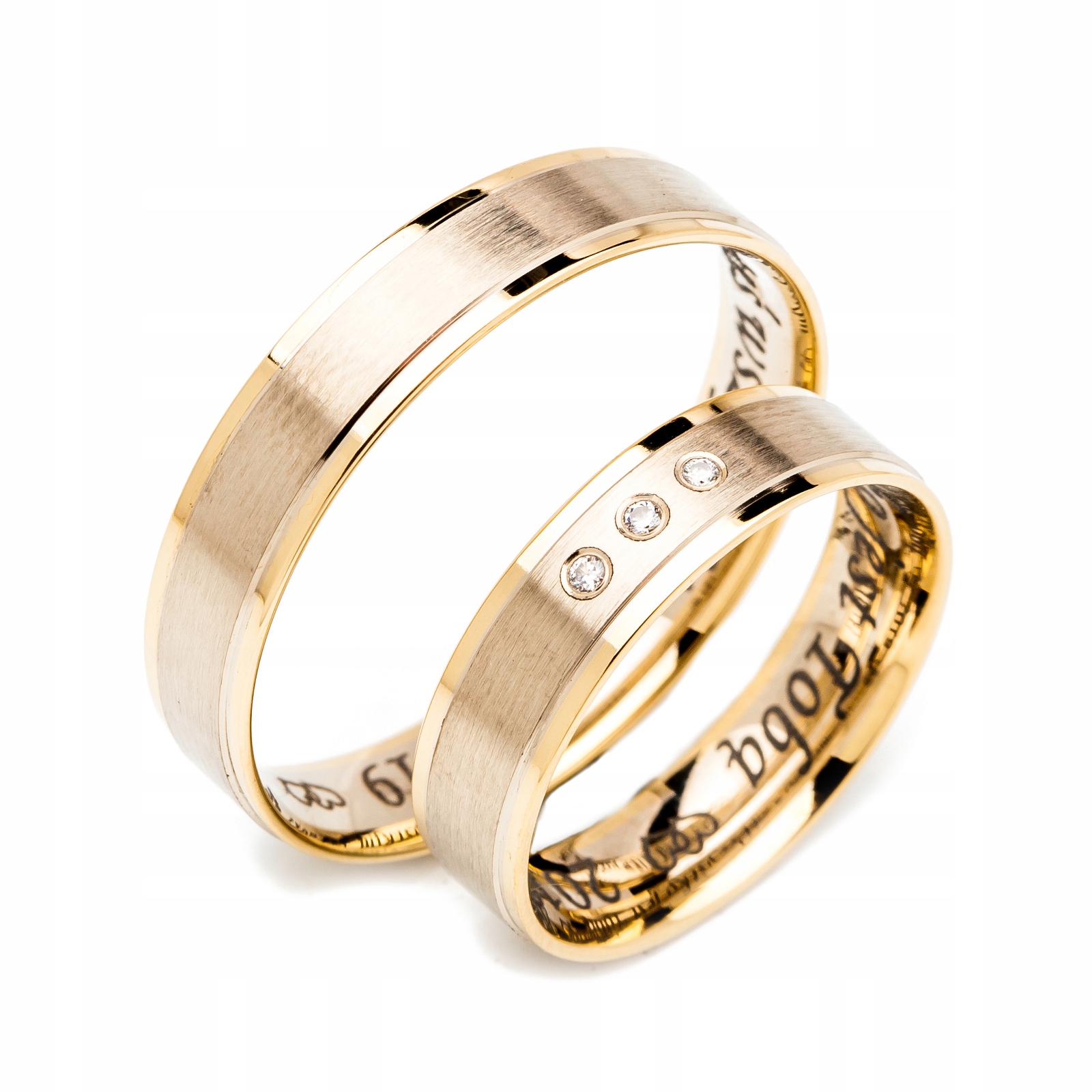 Zlaté Prsteny S Diamanty 1,25 mm SI1/H id OE-86E