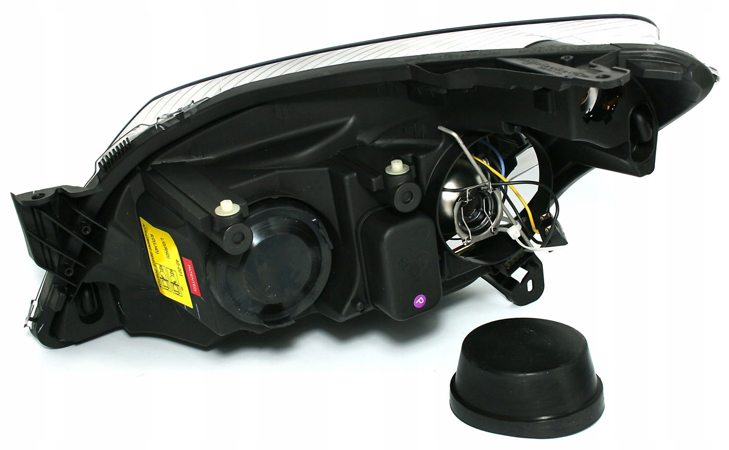 OPEL ASTRA H 04-10 LAMPY reflektory BLACK ringi H7 Wersja Europejska