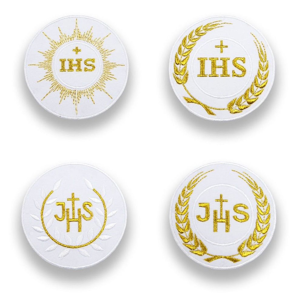 Naszywka, emblemat, aplikacja IHS I Komunia Św. 4b Rozmiar 134