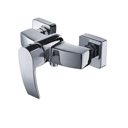 Nástenná Sprchová Batéria Štvorcová Chrómová Komplet