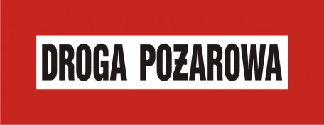 

Droga pożarowa Tablica Płyta Pcv 14x36