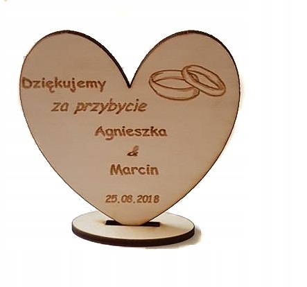 

#98 Podziękowanie Dla Gości Grawer Ślub Wesele