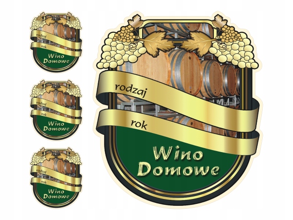 

Naklejki Etykiety na Wino Nalewki Bimber 8cm
