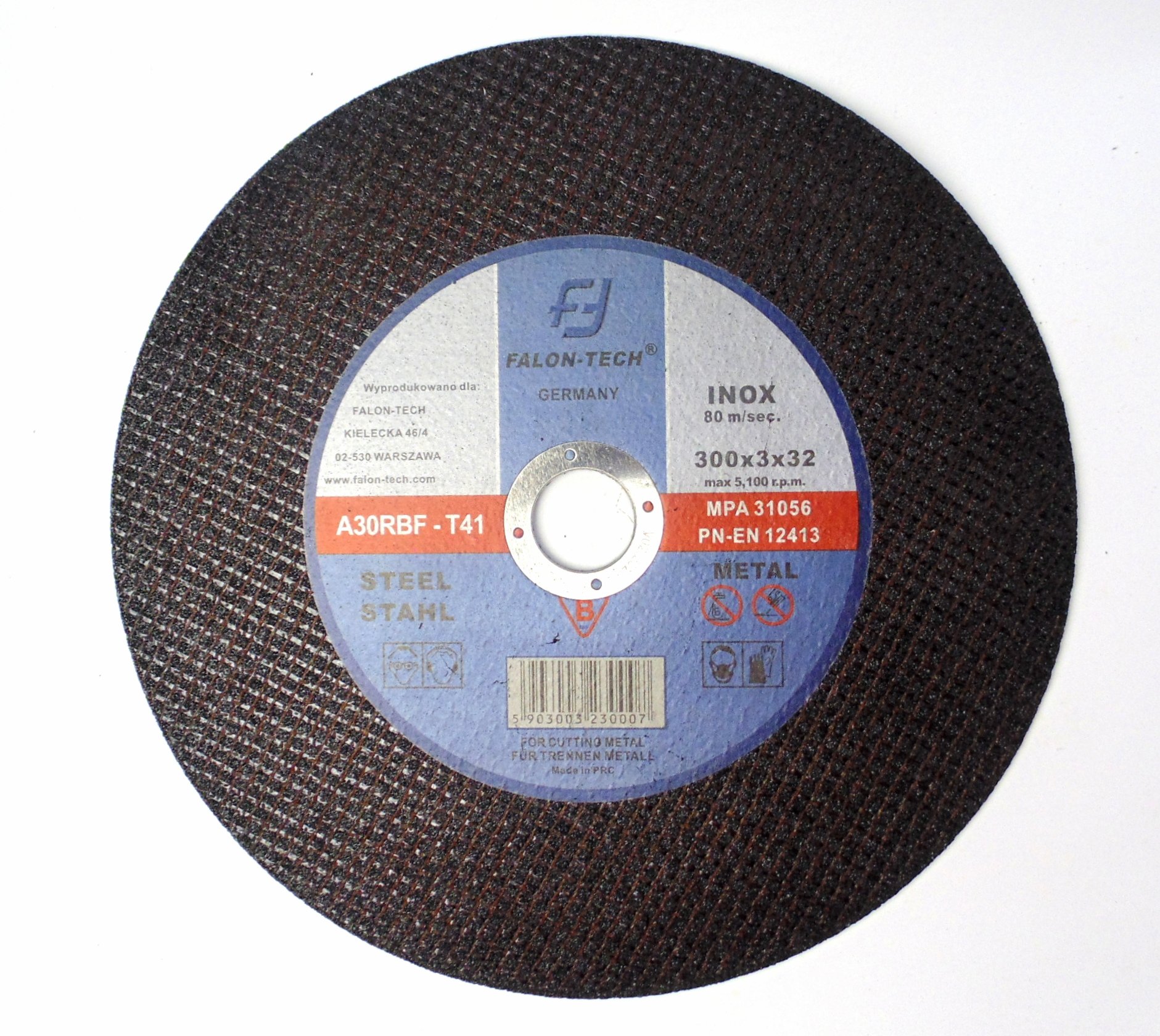 

Falon Tech 300x3x32 mm Tarcza Tarcze Do Metalu