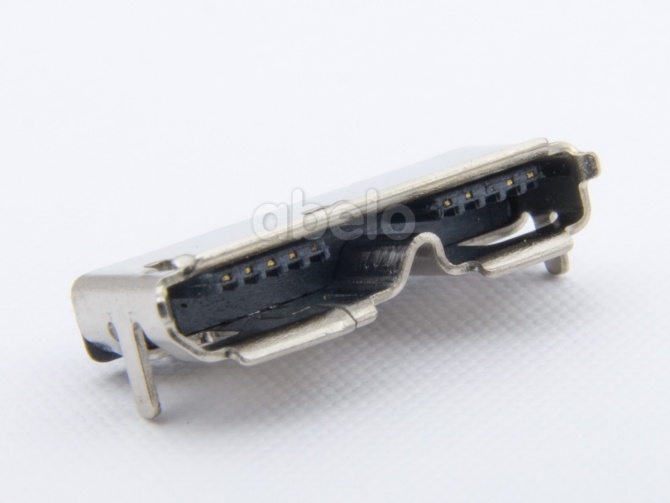 NOWE GNIAZDO MONTAŻOWE MICRO USB 3.0 AB DIP gu32 Orientacja złącza kątowe