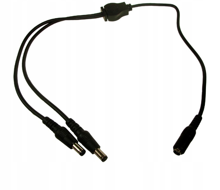 

Rozgałęziacz kabel DC 2,5/5,5mm 1gnazdo-2wtyki2136