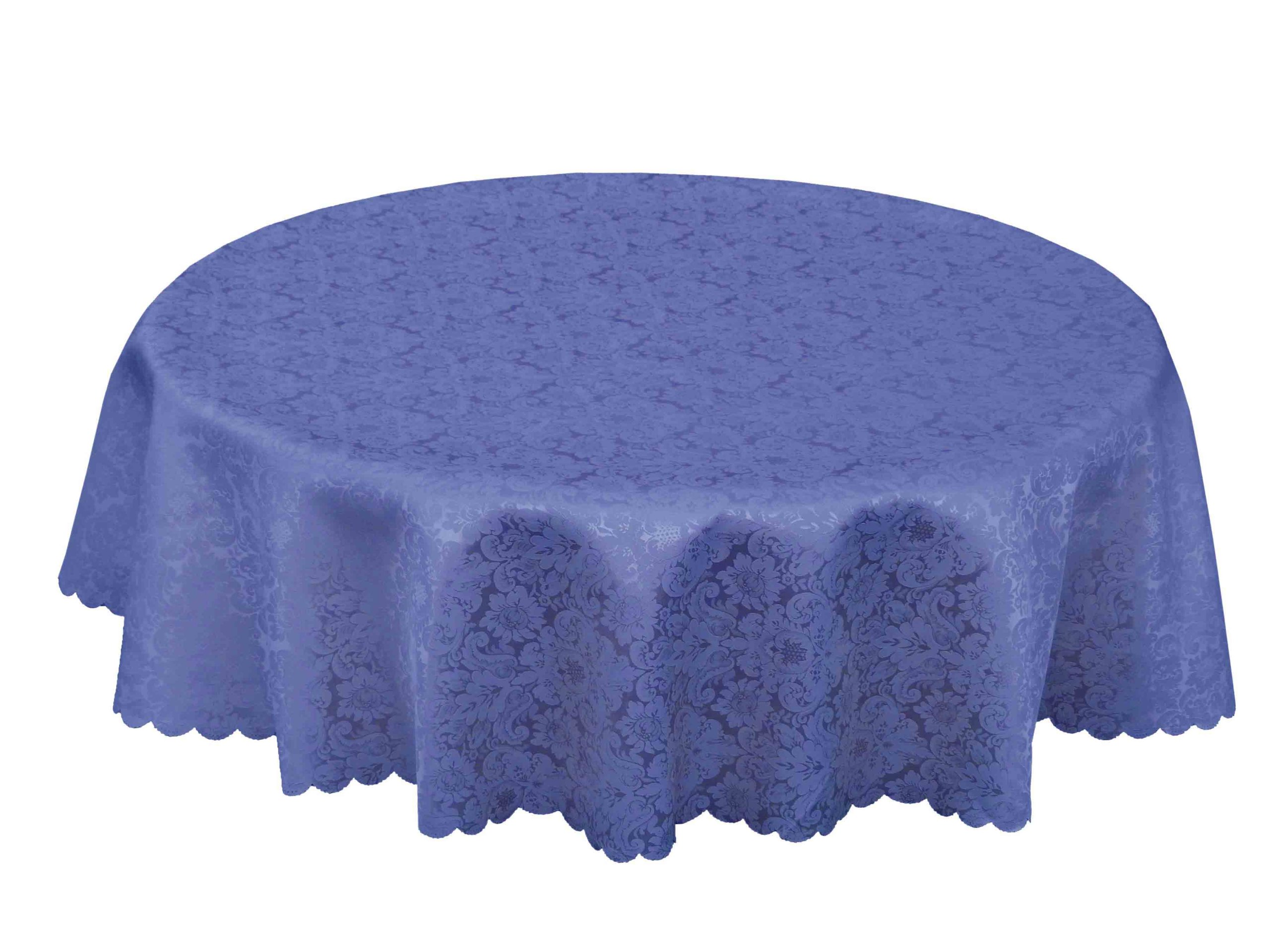 Obrus Okrągły Średnica 180cm Niebieski