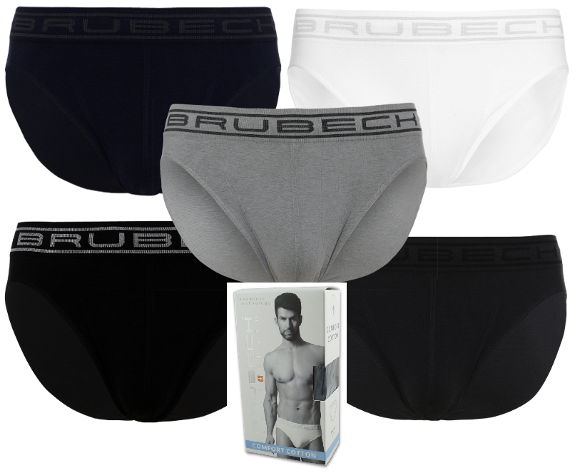 

Brubeck Slipy Męskie bezszwowe - 5 sztuk r.L