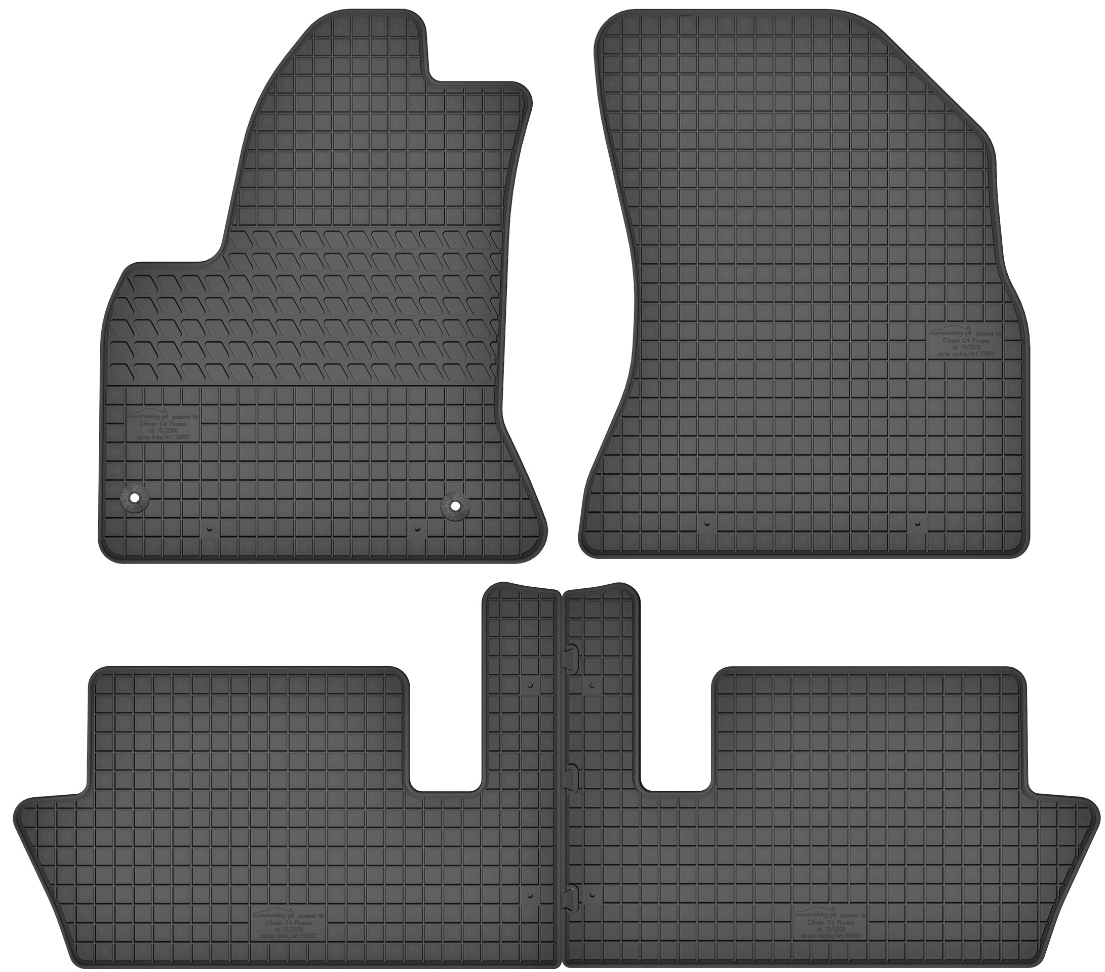 

Dywaniki gumowe do Citroen C4 Picasso I 06-13