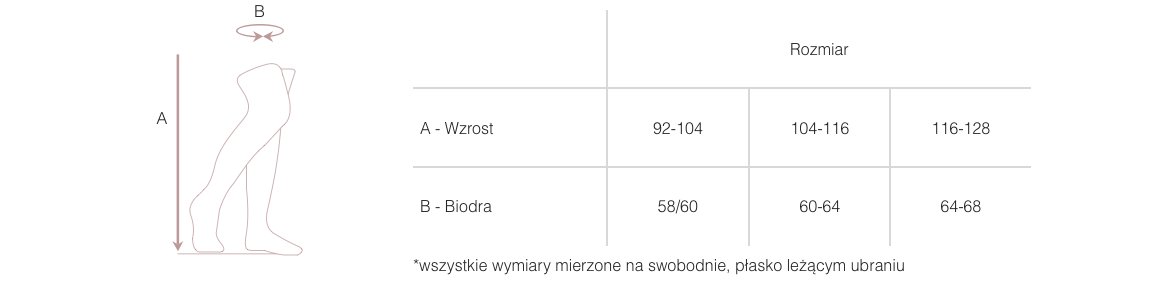 RAJSTOPY BALETOWE MIKROFIBRA 60 DEN Y4 RC 116/128 Płeć dziewczynki
