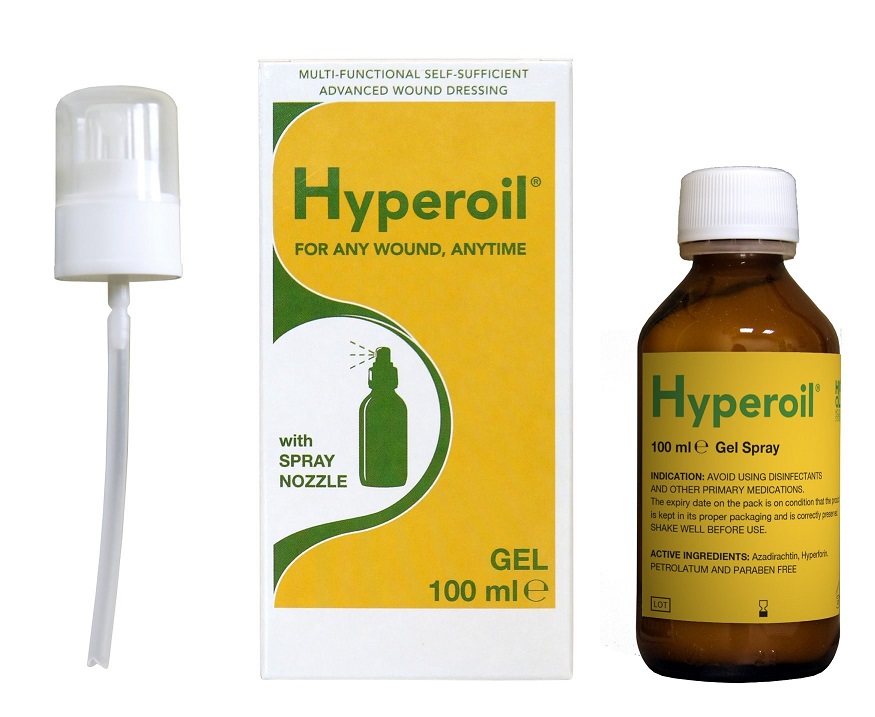 

Hyperoil żel spray trudno gojące się rany Odleżyny
