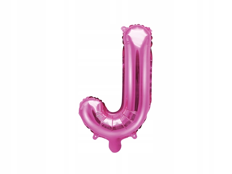 

Balon foliowy Litera J 35cm, ciemno różowy
