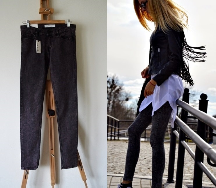 

Cubus spodnie jeansy skinny Acid marmurki W25 Xs