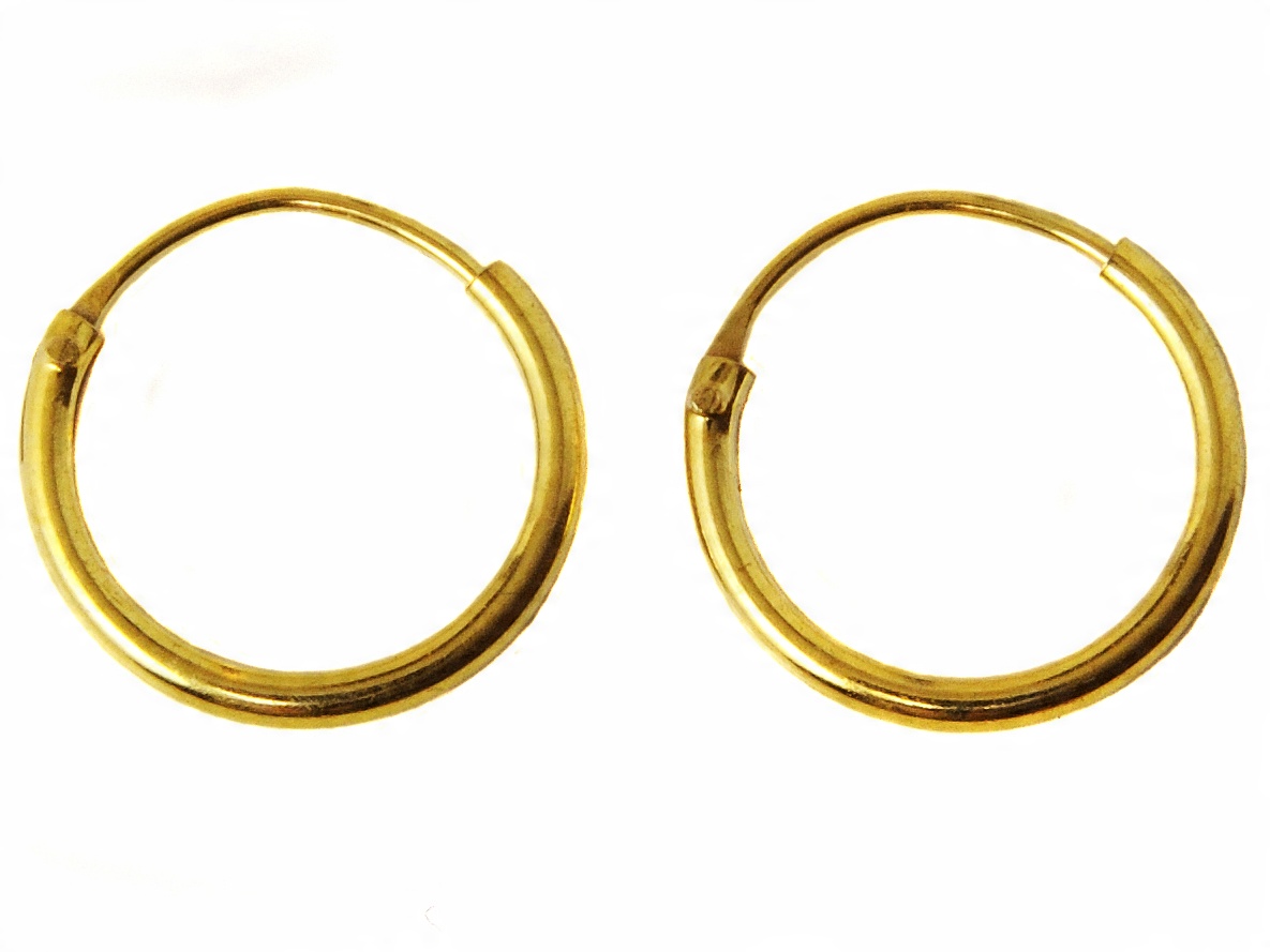 

Versil kolczyki kółka koła złocone 12mm Srebro 925