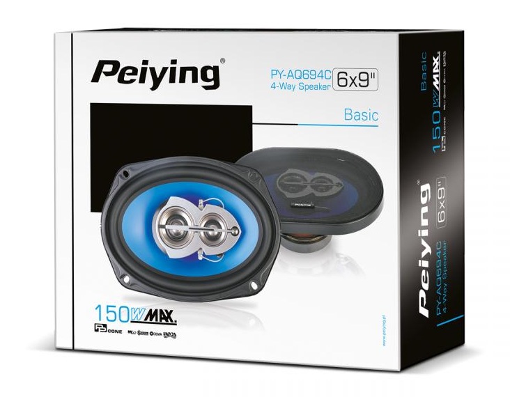PEIYING DWA GŁOŚNIKI 6x9'' 4 DROŻNE 150W Model PYAQ694C