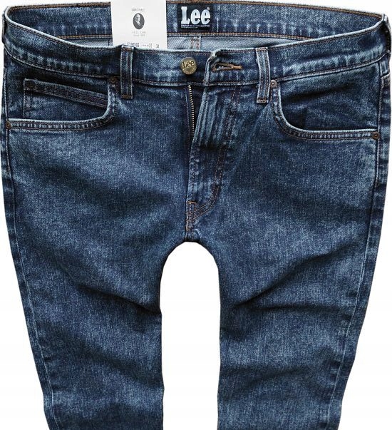 LEE LUKE jeansy rurki PUNK BLUE stretch W29 L34 Marka Lee