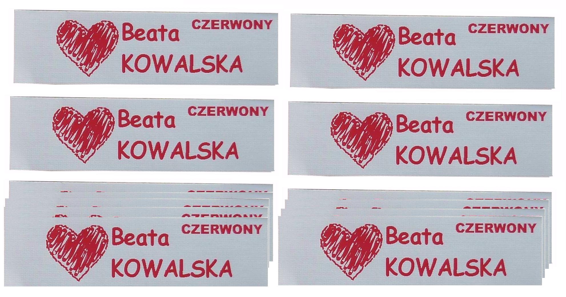 

Imiennik Wszywki Naszywki Metki Imienne imienniki