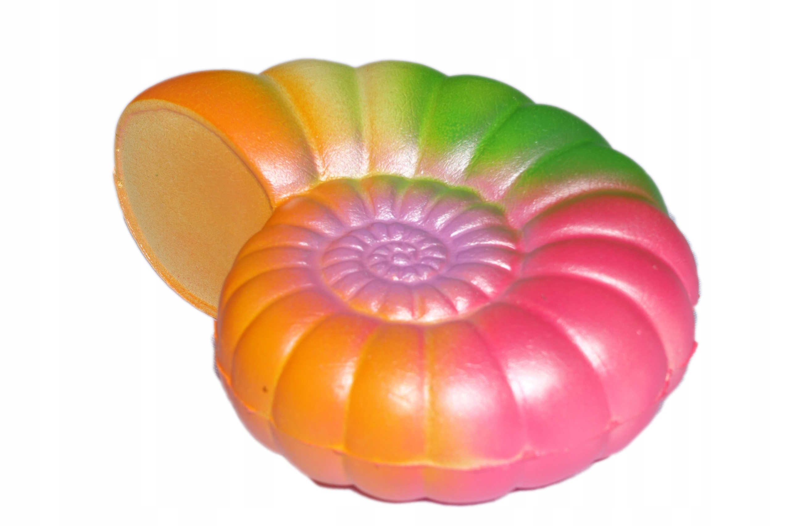 

Squishy Gniotek Antystresowy Kolorowy Ślimak Tęcza
