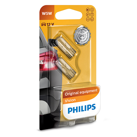 Philips Žiarovky W5W Vision +30% viac svetla